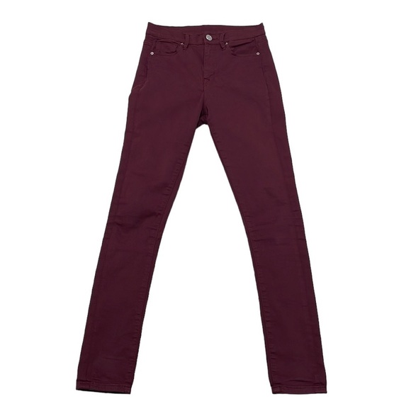 Urban Outfitters BDG Jeans Denim Burgundy Red Twig High Rise Size 25 - Picture 1 of 13